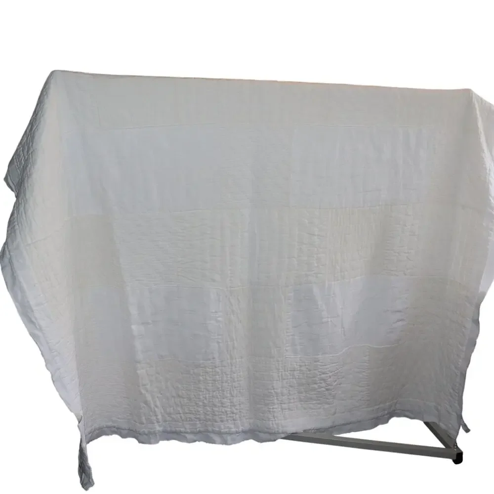 Pottery Barn Linen Cotton Queen Bedspread 92x88 White
